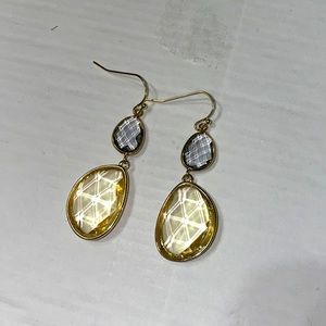 LOFT Crystal Gold Earrings